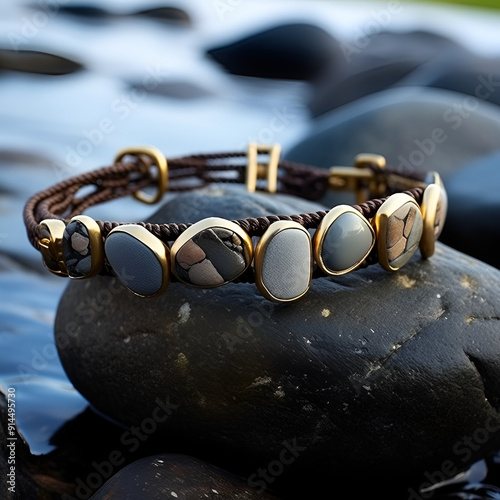 necklace on the beach photo