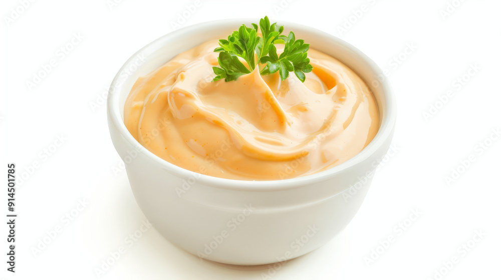 white bowl with chipotle aioli white bowl with chipotle aioli