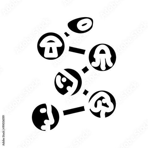 origin of life unsolved mystery glyph icon vector. origin of life unsolved mystery sign. isolated symbol illustration