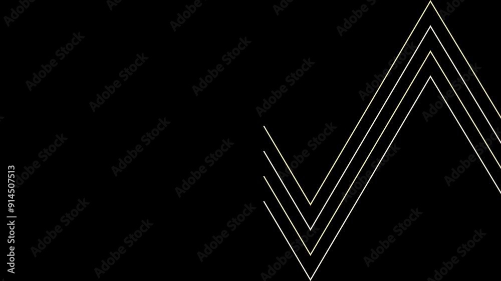 An abstract retro zig zag stripe pattern motion graphic design. An abstract retro zig zag stripe pattern motion graphic design.