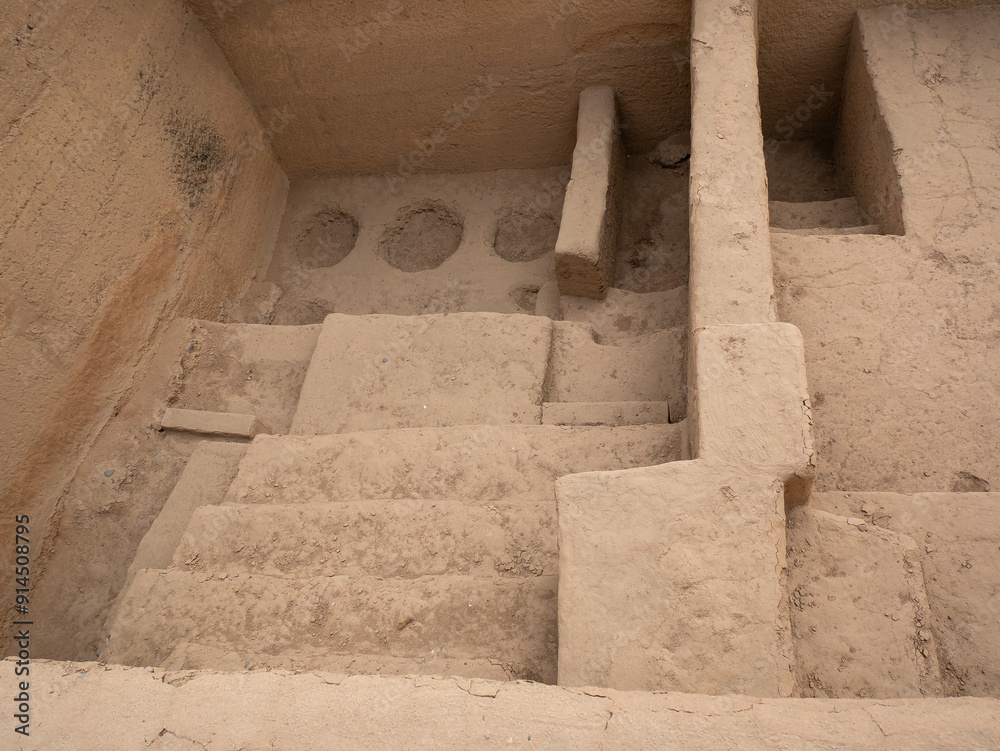 Holes Inside the Archaeological Site Known as
