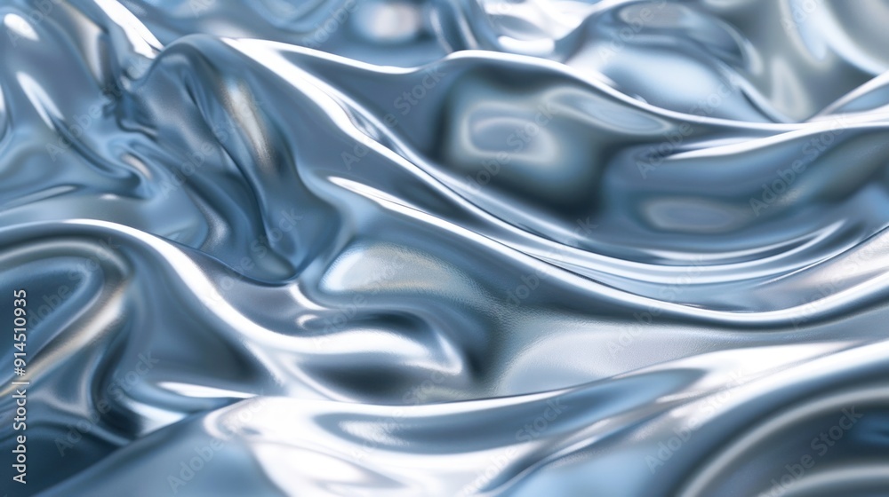 Abstract Metallic Liquid Texture