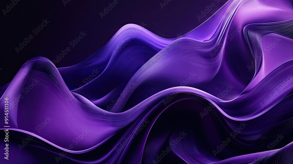 Obraz premium Rich violet digital illustration featuring an abstract creative background, ideal for contemporary and elegant design applications.