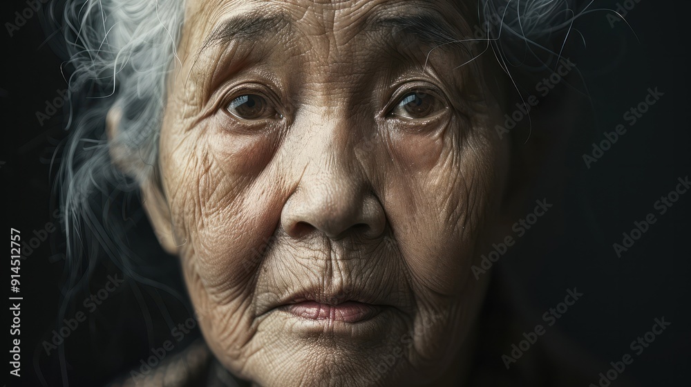 beautiful asian eldery woman portrait silver gray beautiful asian eldery woman portrait silver gray