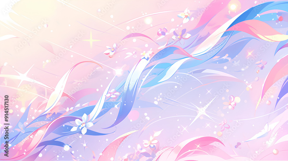 Fototapeta premium Sparkling pop background with colorful marble pattern