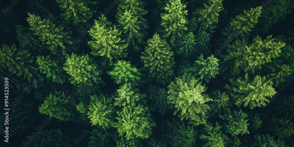 Aerial View of a Forest Landscape for Nature and Environment Concepts Generative AI Aerial View of a Forest Landscape for Nature and Environment Concepts Generative AI