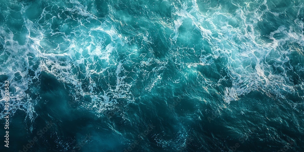 Aerial View of Ocean Waves for Travel or Environmental Concepts Generative AI Aerial View of Ocean Waves for Travel or Environmental Concepts Generative AI