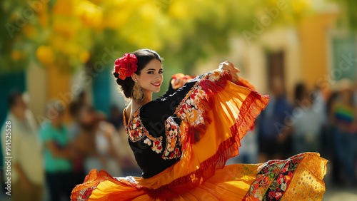 woman in spanish carnival costumes
