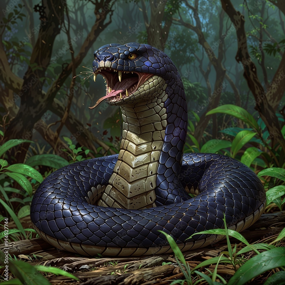 Fototapeta premium Snake in the zoo