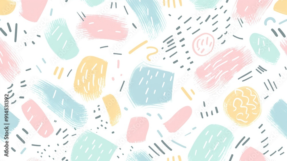 Minimalist Boho Doodle Seamless Digital Paper Minimalist Boho Doodle Seamless Digital Paper