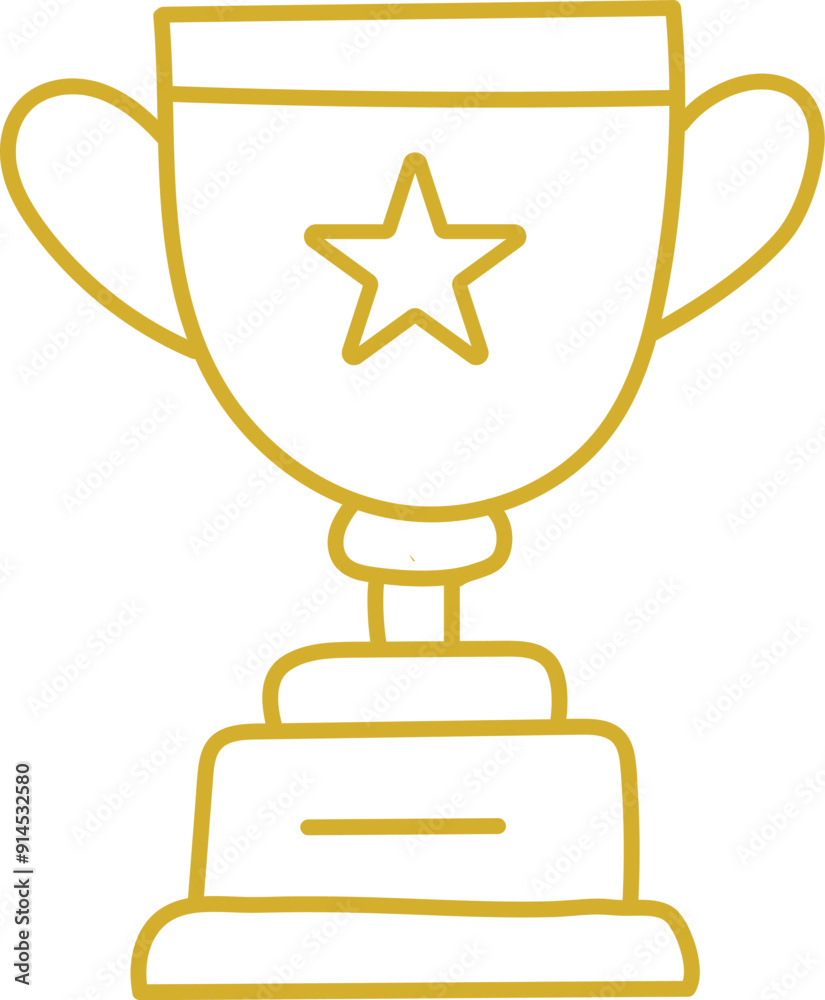 Abstract Icon Reward. Related to Online Game symbol. Education School line award winner golden trophy icon. Abstract Icon Reward. Related to Online Game symbol. Education School line award winner golden trophy icon.