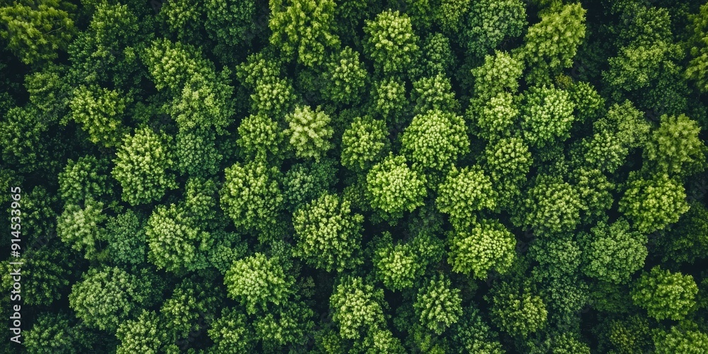 Aerial View of a Lush Green Forest, Perfect for Nature and Environment Concepts Generative AI Aerial View of a Lush Green Forest, Perfect for Nature and Environment Concepts Generative AI