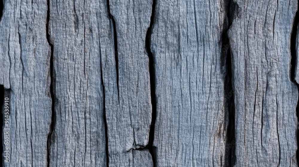 Obraz premium Close-up of old wooden planks reveals intricate knots and natural textures, emphasizing the beauty of age against a muted grey backdrop SEAMLESS PATTERN