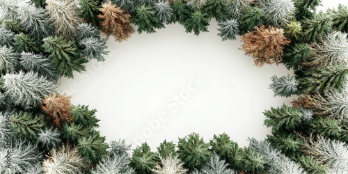 Evergreen and Dried Trees Cutout Backgrounds for Design and Rendering Generative AI