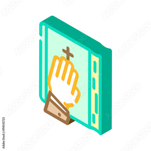 expert witness evidence crime isometric icon vector. expert witness evidence crime sign. isolated symbol illustration