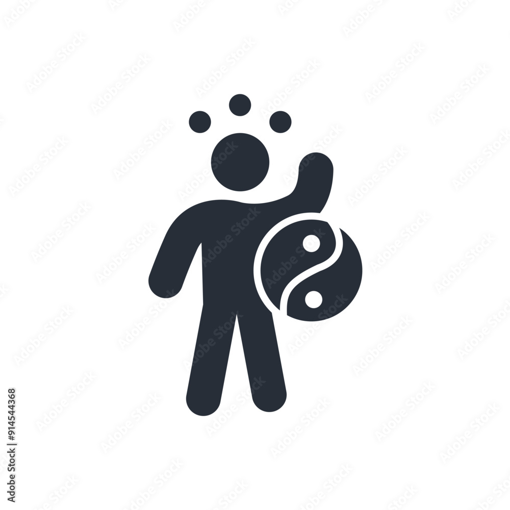 Yoga icon. vector.Editable stroke.linear style sign for use web design,logo.Symbol illustration. Yoga icon. vector.Editable stroke.linear style sign for use web design,logo.Symbol illustration.