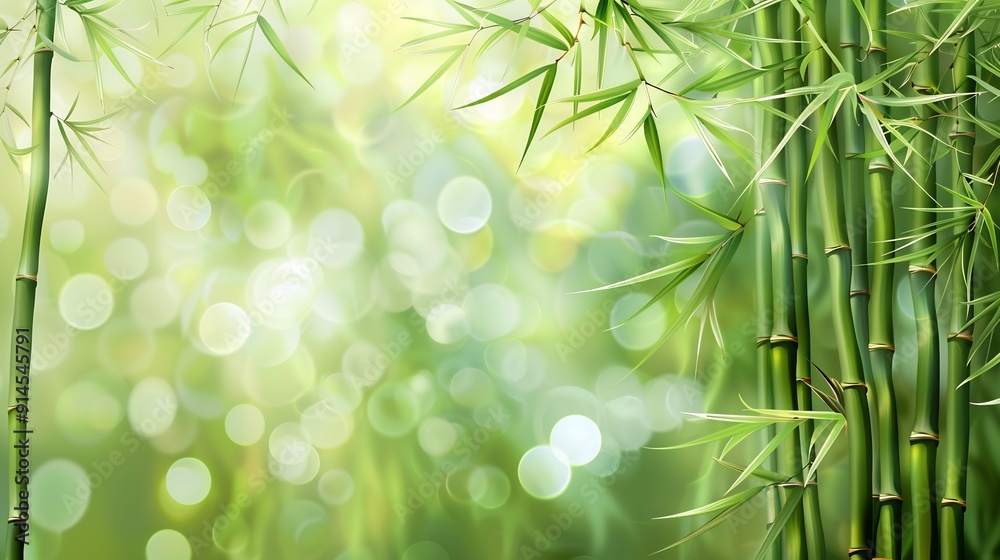 Realist image, bamboo forest. AI-generated Realist image, bamboo forest. AI-generated