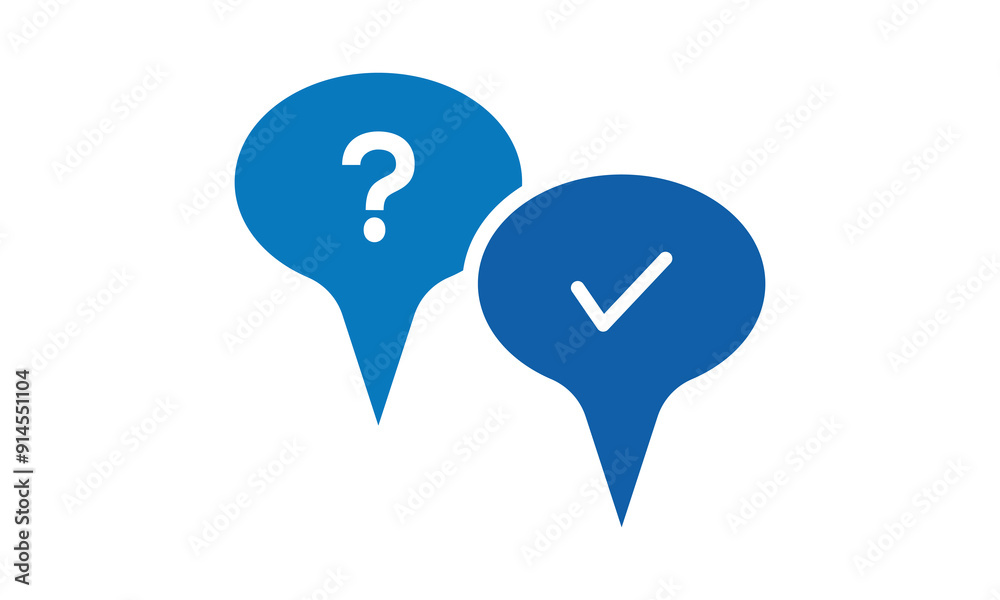 question and answer icon vector. incredible question and answer icon vector