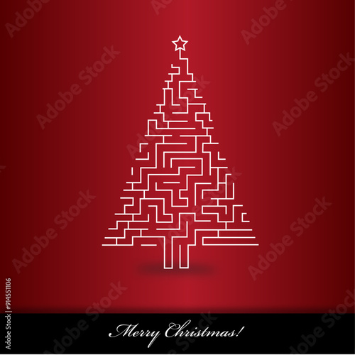 Christmas maze tree