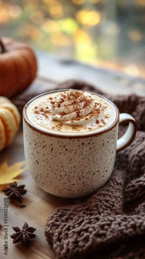 Cozy Pumpkin Spice Latte Autumn Vibes Cozy Pumpkin Spice Latte Autumn Vibes