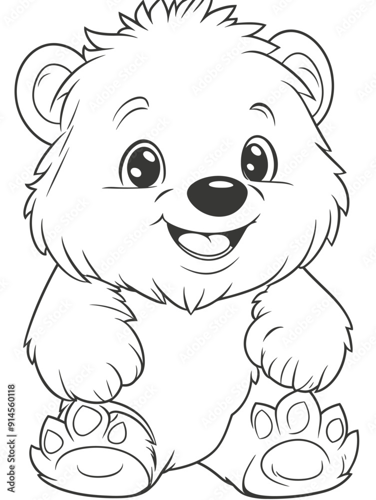 Naklejka premium coloring book illustration