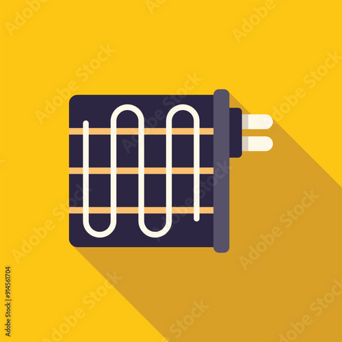 Electric heater providing warmth during cold season