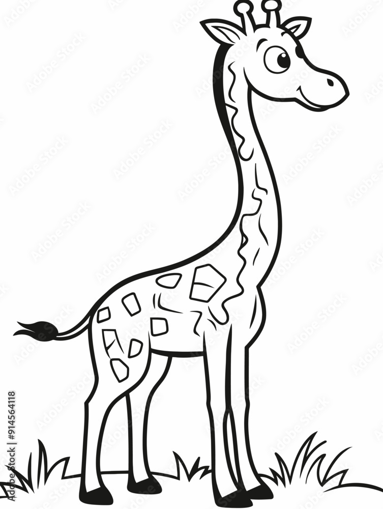 Fototapeta premium coloring book illustration 