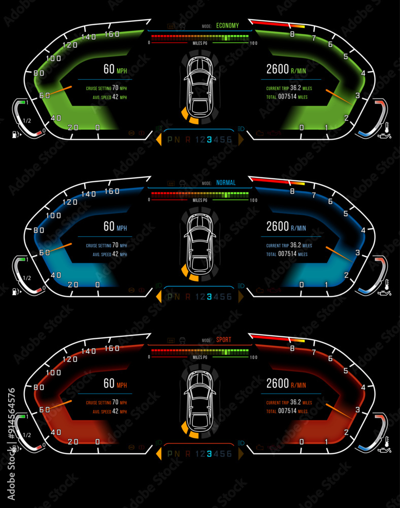 Dial Cluster Template, editable Dial Cluster Vector, Dial Cluster ...