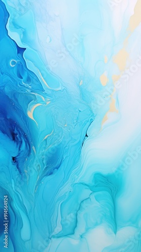 Abstract watercolor paint background light blue with liquid fluid texture for background, banner