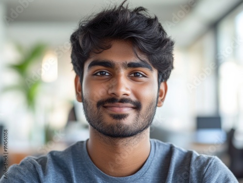 A happy-go-lucky fellow with a bushy beard and a warm smile, perfect for illustrations or portraits