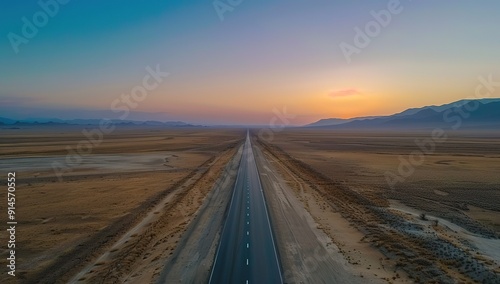 highway in the middle of the desert