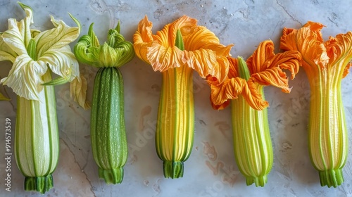 Group of Flowers on Table