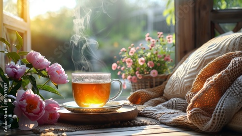 Cup of Tea on Wooden Table