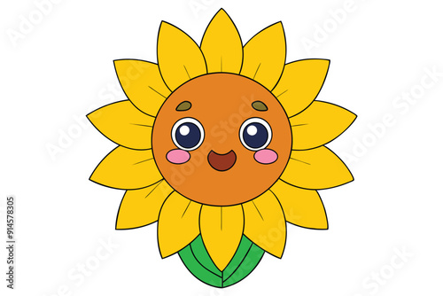 Kawaii Sun Cute Happy Sunshine illuastration photo