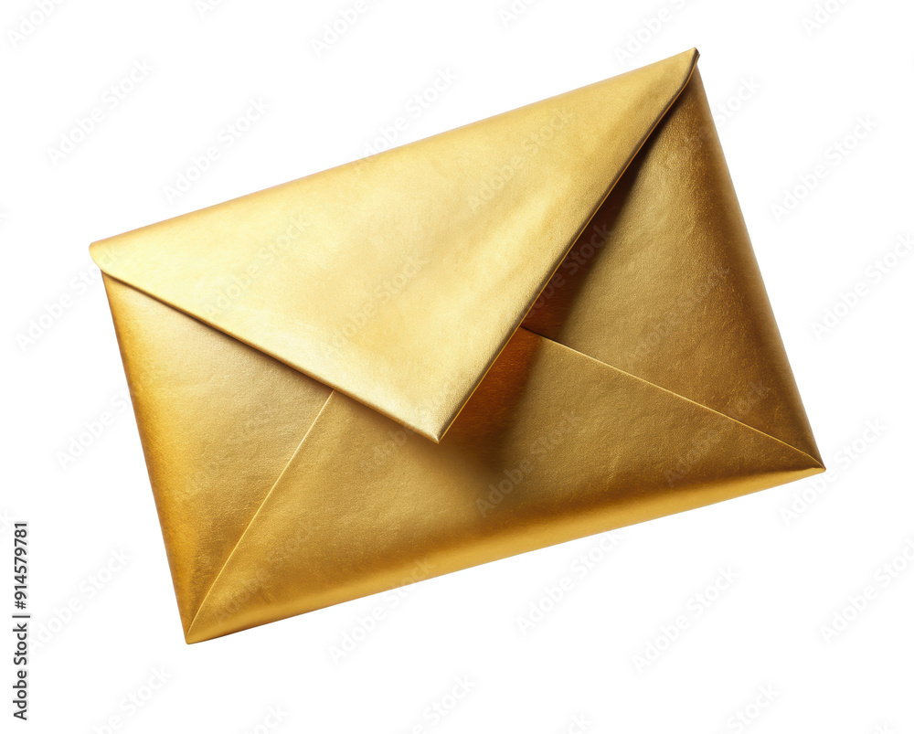 © kanoktuch - Shiny Gold Envelope with a bright and luxurious design. Isolated on transparent background, png. © kanoktuch - Shiny Gold Envelope with a bright and luxurious design. Isolated on transparent background, png.