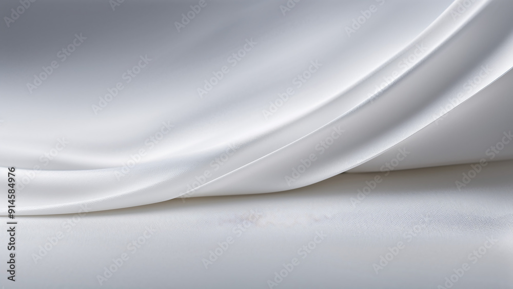Fototapeta premium Elegant White Silk Texture Background