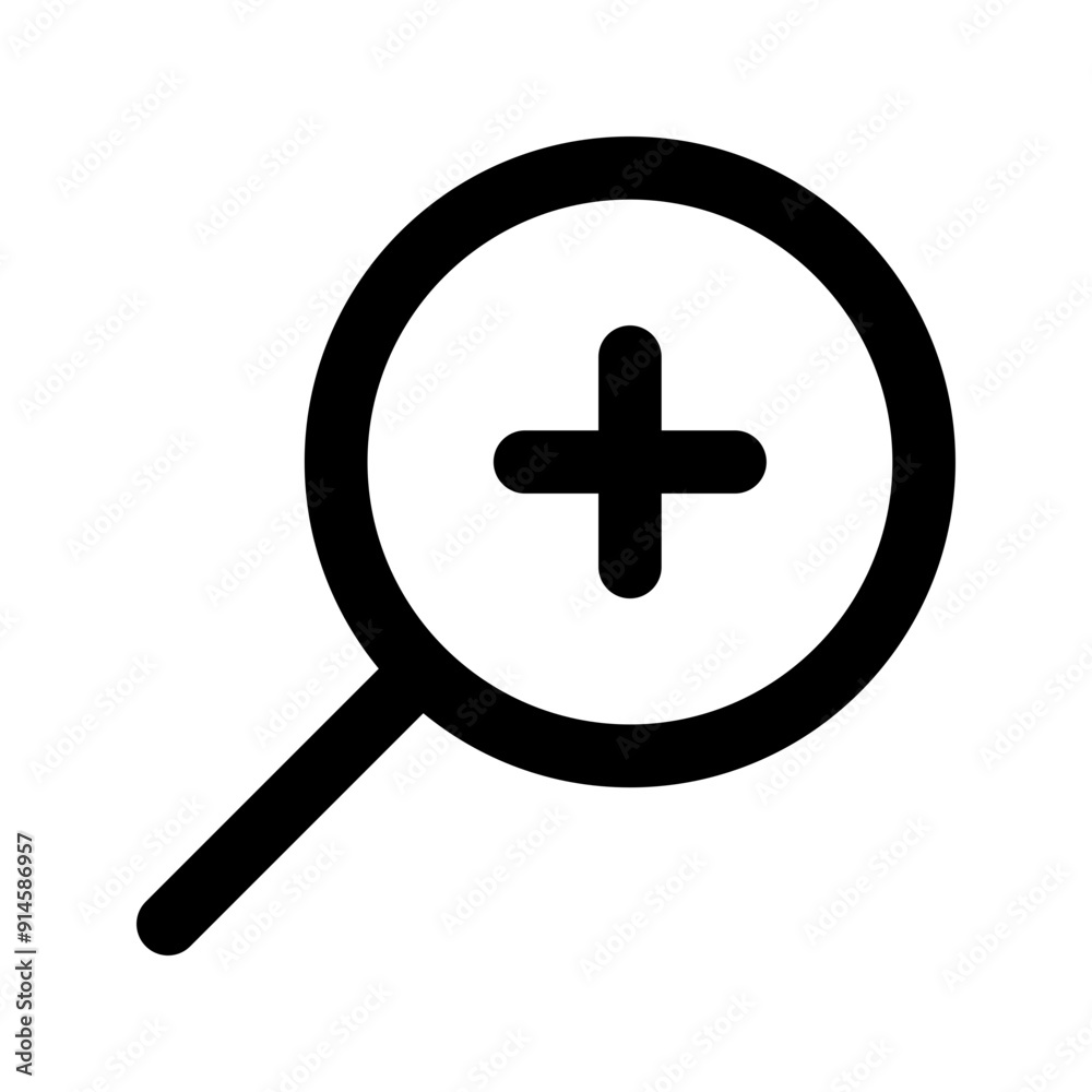 Obraz premium zoom in line icon