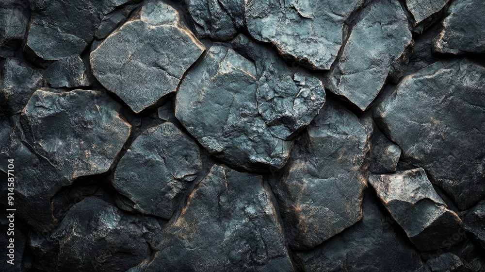 A close up of a rock wall with many different sized rocks A close up of a rock wall with many different sized rocks