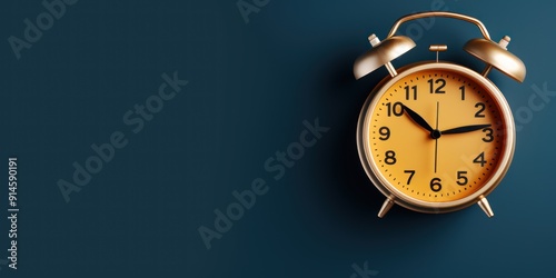 alarm clock on background time management alarm bell waking up sleep sleeping concept hour ringing timer design photo