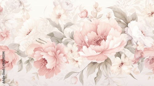 pink flowers background