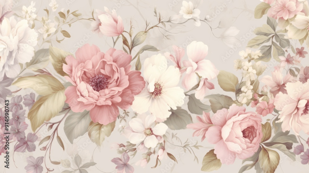 Obraz premium pink rose background