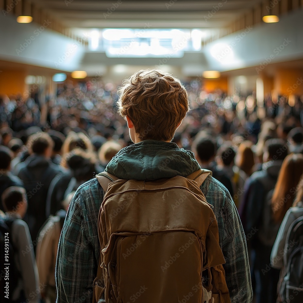 Young Student Feeling Isolated Among Peers Young Student Feeling Isolated Among Peers