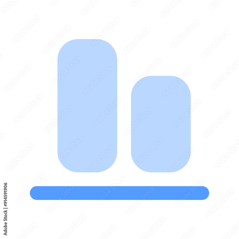 align bottom duotone icon align bottom duotone icon