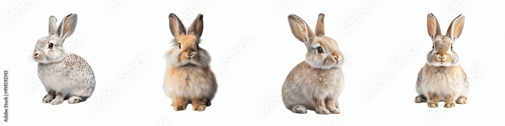 set of A rabbit with soft, fluffy fur sitting calmly,Fluffy Fur Sitting Serenely, Peaceful Rabbit with Luxurious, Tranquil Rabbit with Gentle, Serene Fluffy Rabbit, on a transparent backgrounds set of A rabbit with soft, fluffy fur sitting calmly,Fluffy Fur Sitting Serenely, Peaceful Rabbit with Luxurious, Tranquil Rabbit with Gentle, Serene Fluffy Rabbit, on a transparent backgrounds