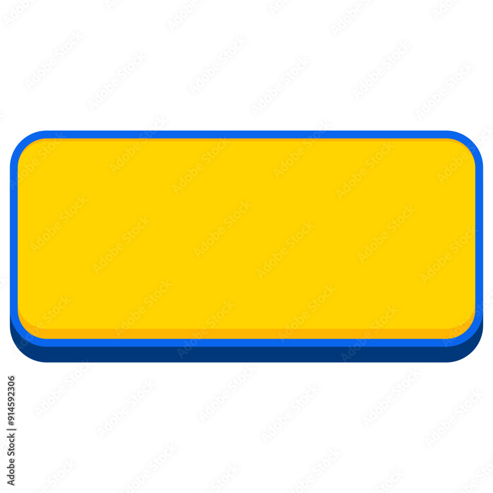 Yellow Button Rectangular Text Box Yellow Button Rectangular Text Box