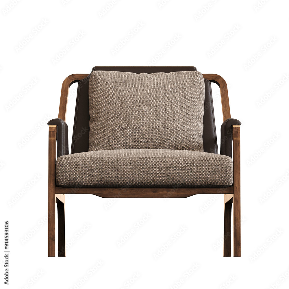 armchair isolate on a transparent background, comfortable furniture for home interior, 3D illustration, cg render armchair isolate on a transparent background, comfortable furniture for home interior, 3D illustration, cg render