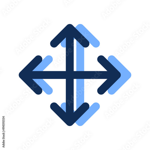 move filled line icon