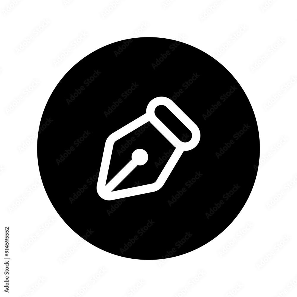 pen tool line circular icon pen tool line circular icon