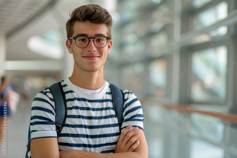 Universities, portraits, and men studying in libraries. Bookseller and young man with a college scholarship in academics. Universities, portraits, and men studying in libraries. Bookseller and young man with a college scholarship in academics.