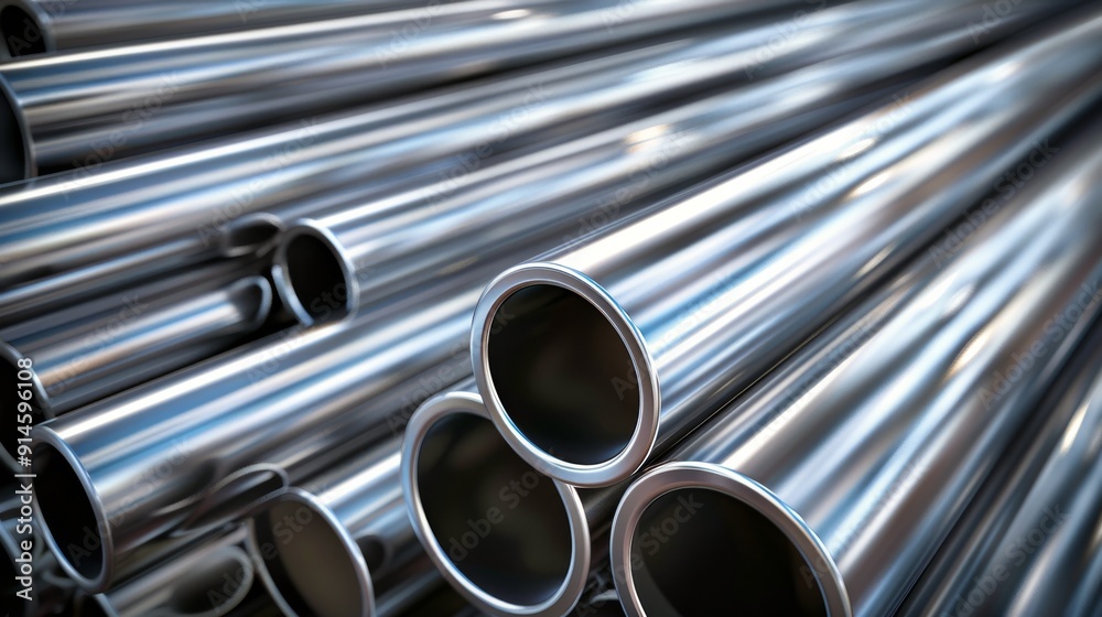Stack of Steel Pipes Stack of Steel Pipes